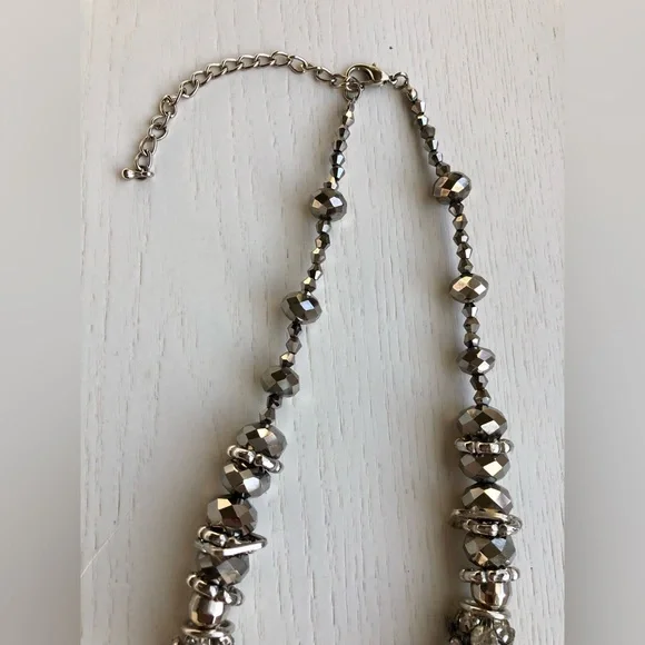 Unique Silver Tone/Bronze Necklace - Picture 11 of 13